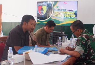 Kodim 0801/Pacitan Terima Tim Verifikasi Korem 081/Dsj