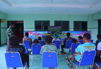 Kodim 1714/Puncak Jaya Gelar Nobar Piala Dunia 2026 Bersama Masyarakat