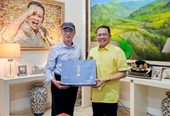 Bamsoet saat menerima Chairman Yunkang Group China Zhang Yong di Jakarta, Senin (23/6/26)