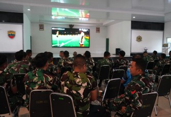 Nobar gembira piala dunia 2026 Korem 023/KS