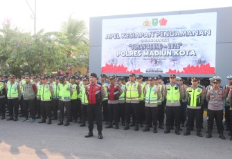 Polres Madiun Kota Siagakan 983 Personel Gabungan Layanan Pengamanan Suran Agung