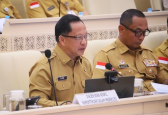 Menteri Dalam Negeri (Mendagri) Muhammad Tito Karnavian selaku Kepala Badan Nasional Pengelola Perbatasan (BNPP) 