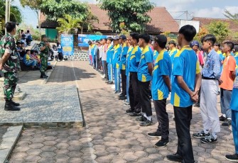 TNI Dukung Pendidikan Karakter, Koramil Pule Dampingi Mountaineering MOGD SMAN 1 Pule