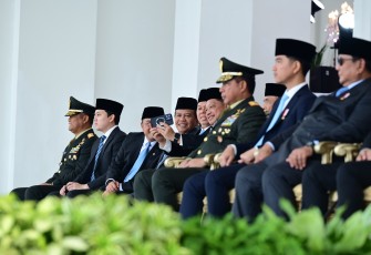 Menteri Dalam Negeri (Mendagri) Muhammad Tito Karnavian menghadiri Upacara Prasetya Perwira (Praspa) Tentara Nasional Indonesia (TNI) dan Kepolisian Negara Republik Indonesia (Polri) Tahun 2026 