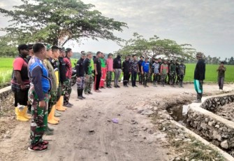 Apel pagi personel satgas TMMD ke-129 Kodim Pinrang