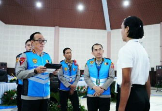 Panitia Pusat Seleksi Taruna Akademi Kepolisian (Akpol) Tahun Anggaran 2026 menggelar pemeriksaan penampilan peserta calon taruna (catar)