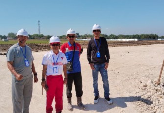 Forkompimcam Cepu melakukan sidak di lokasi proyek penimbunan untuk pembangunan Sekolah Rakyat di Kelurahan Balun kecamatan Cepu Kabupaten Blora
