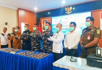 Tim Gabungan Lanal TBK dan Satgas Cakra 26-K Amankan 240 Unit Cartridge Vape Diduga Mengandung Narkotika