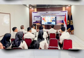 Rutan Pangkalan Brandan mengikuti arahan Dirjenpas melalui virtual zoom meeting