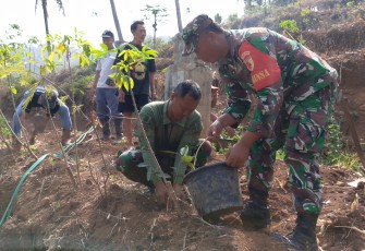 Peringati HUT ke 81 TNI, Kodim Ponorogo Tanam 1050 Bibit Pohon Secara Serentak