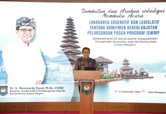 Dirjen Bina Bangda Kemendagri Restuardy