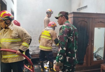 Penanganan kebakaran di wilayah desa binaan