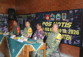 Dansatgas TMMD Kodim Klaten Paparkan Progres Pembangunan kepada Tim Wasev Mabesad