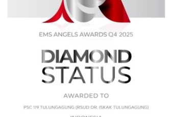 RSUD dr Iskak Tulungagung Terima Penghargaan Predikat Diamond Status di Ajang EMS Angels Awards Q4 2025