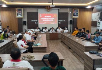 Rakor pengurus KONI dan cabang olahraga se-Kabupaten Karanganyar, Rabu (11/03/2026)