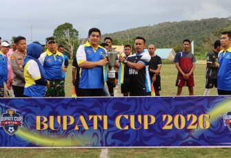 Bupati Bintan Roby Kurniawan SPWK Resmi Buka Turnamen Sepak Bola Bupati Cup III Tahun 2026