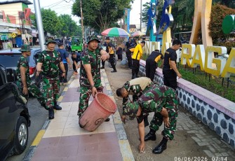 Bersatu untuk Kota yang Lebih Nyaman, TNI-Polri dan Warga Gelar Aksi ASRI di Lapangan Gulun