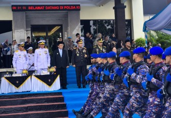  Upacara Peringatan Hari Bhayangkara ke-80 di Lapangan Mapolda Kepri