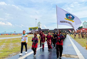 Sekretaris Daerah Kabupaten Bintan, Ronny Kartika, menghadiri pembukaan Pekan Olahraga Pelajar Daerah (POPDA) X Provinsi Kepulauan Riau Tahun 2026 yang digelar di Panggung Sri Kemuning, Coastal Area, Kabupaten Karimun, Kamis (02/07)