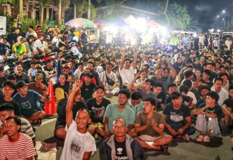Susana Nobar Piala Dunia bersama Gubernur Kepulauan Riau H Ansar Ahmad, Senin (20/7/2026).