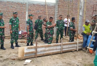 Kodim Madiun Sambut Tim Wasev Kodam V/Brawijaya Tinjau Pembangunan Koperasi Merah Putih