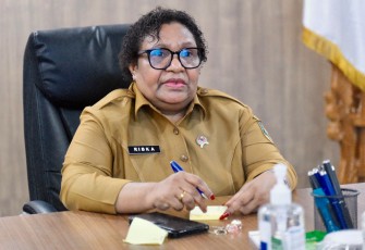 Wamendagri Ribka Haluk di Kantor Pusat Kementerian Dalam Negeri (Kemendagri), Jakarta, Senin (2/3/2026).