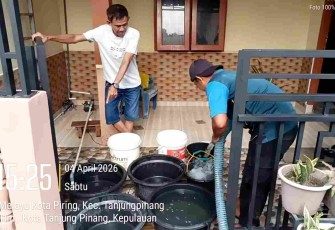 Penyaluran Air Bersih di Tanjungpinang Capai 711 Ton