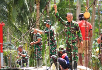Jembatan Perintis Garuda II di Prigi Hampir Rampung