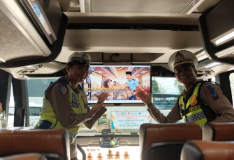Program Polantas Menyapa di OPS Keselamatan Semeru