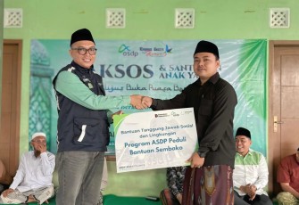 ASDP saat Salurkan Santunan hingga Paket Sembako, Sabtu (7/3) pukul 15.00 WIB di Kantor Klepean Centre for Humanity.