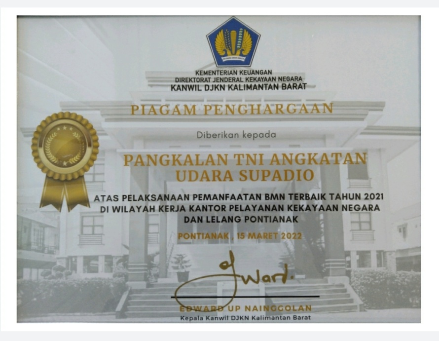 Penghargaan Pelaksanaan Pemanfaatan BMN Terbaik 