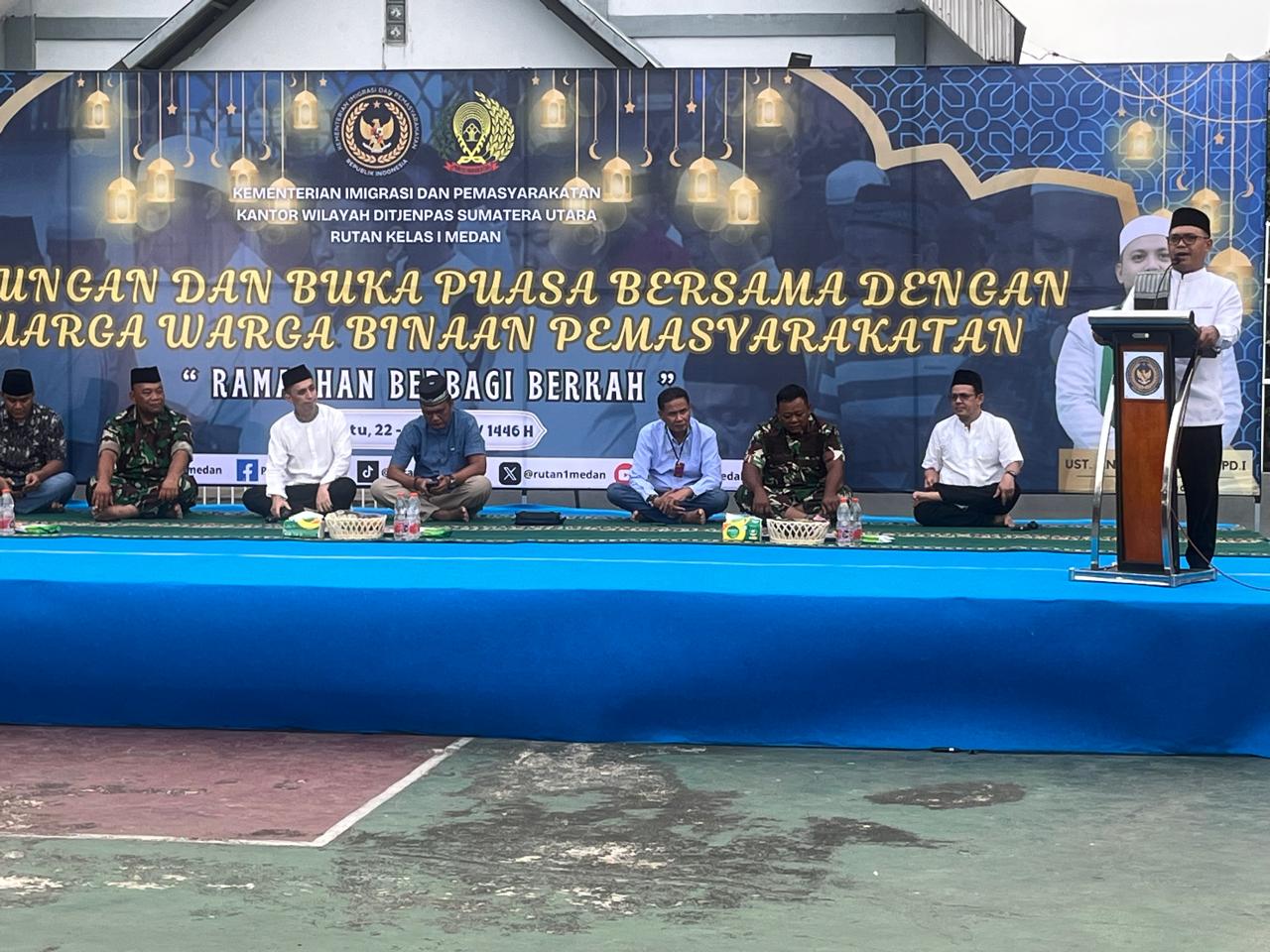 Karutan Kelas I Medan Hadiri Silaturahmi Bersama Warga Binaan.
