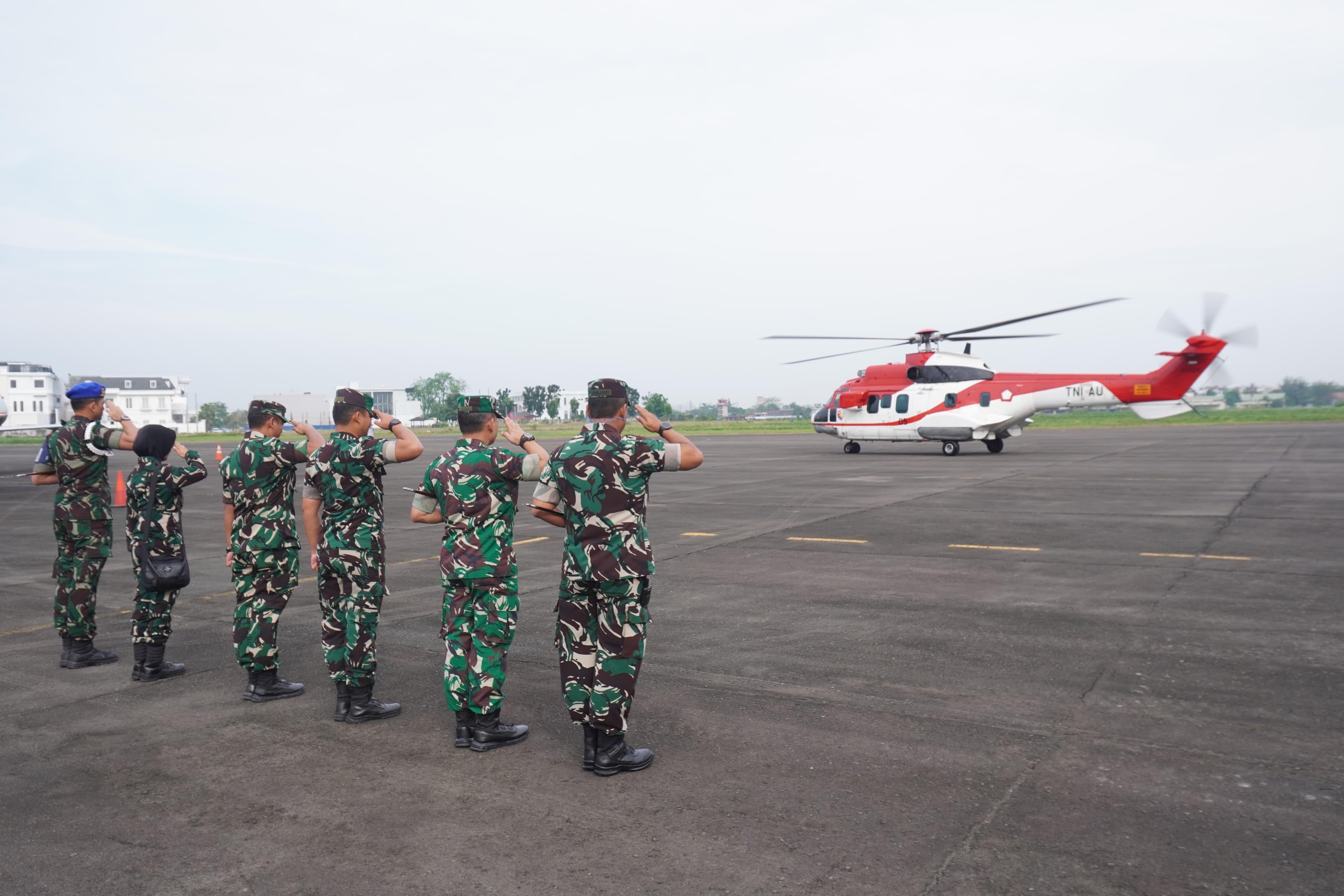 Kunjungan Menhan RI Saat di Lanud Soeeondo