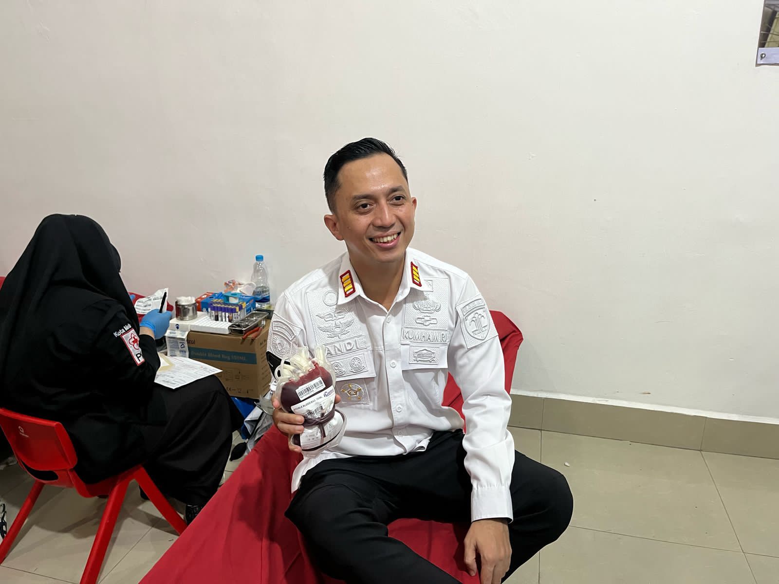 Peserta Donor Darah Bertempat di Kanwil Ditjenpas Sumut.
