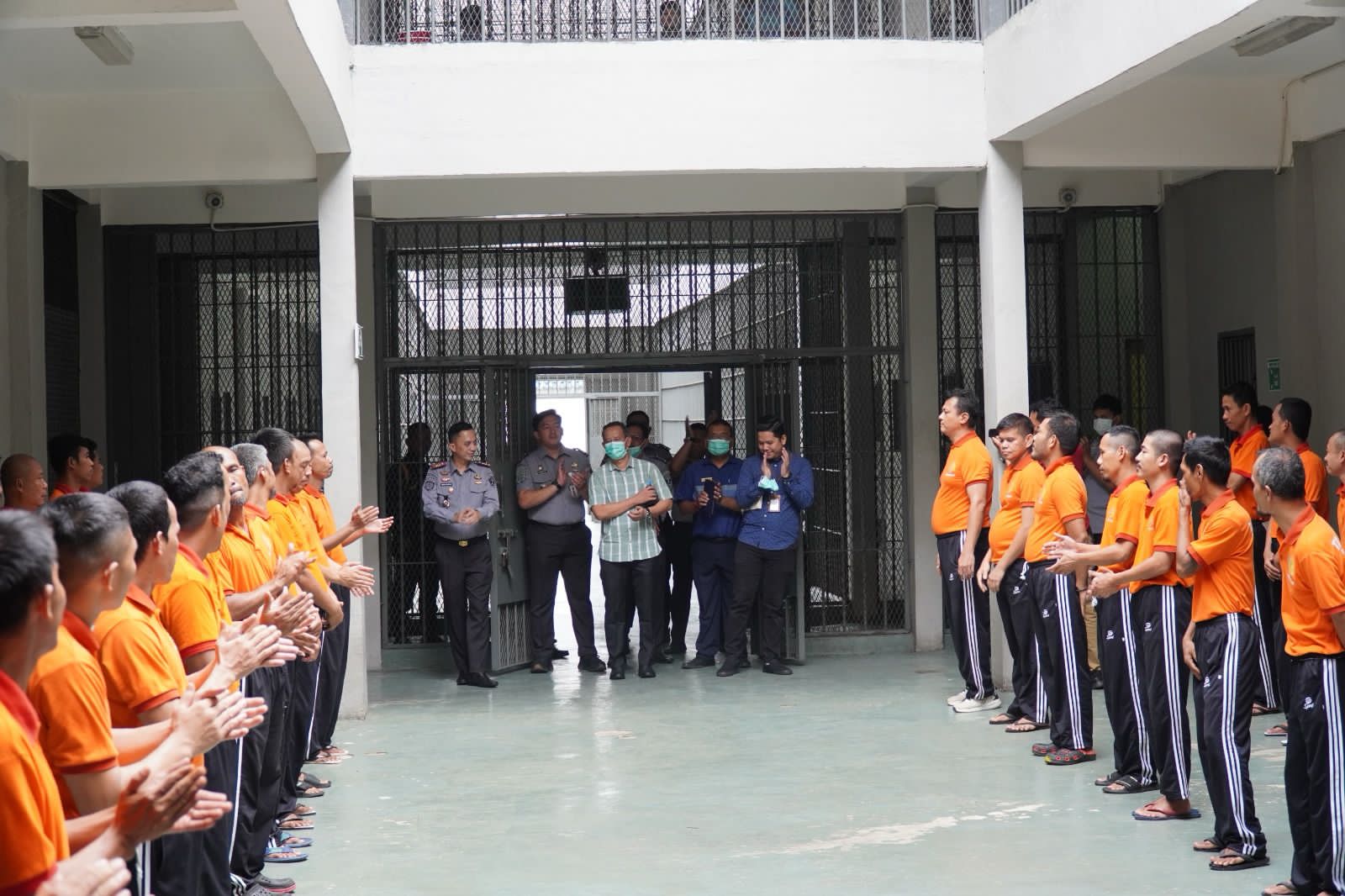 Ombudsman RI Perwakilan Prov Sumut Saat di Rutan Kelas I Medan