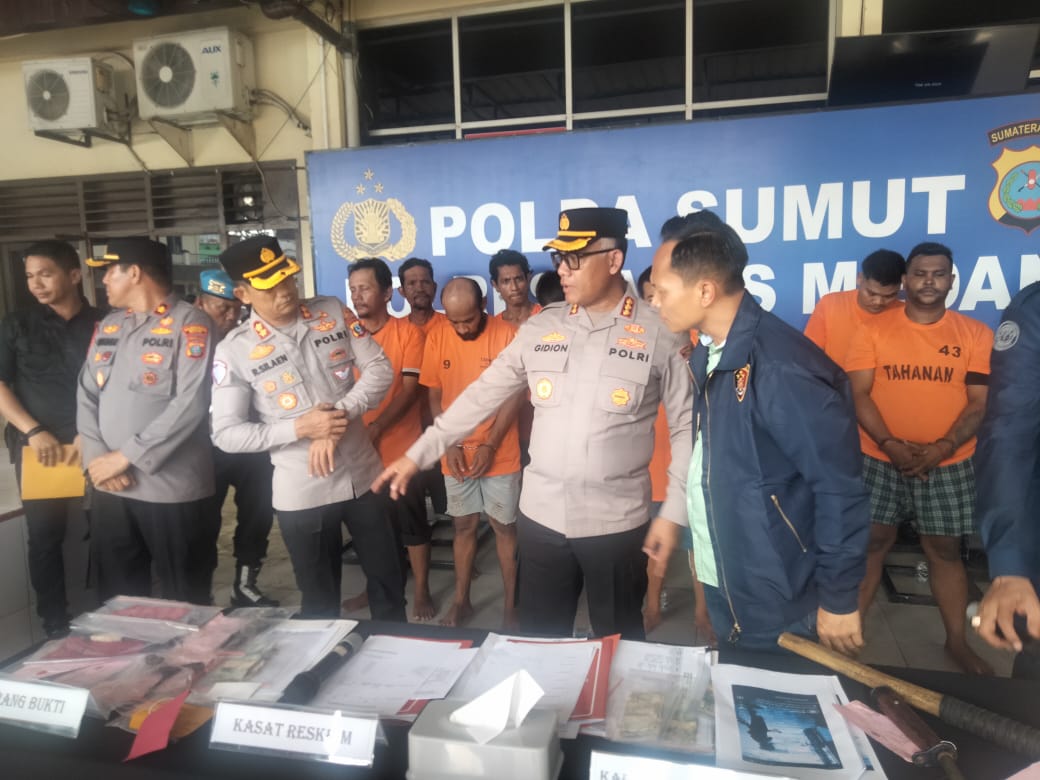 Kapolrestabes Medan Saat Paparkan Tindak Pidana