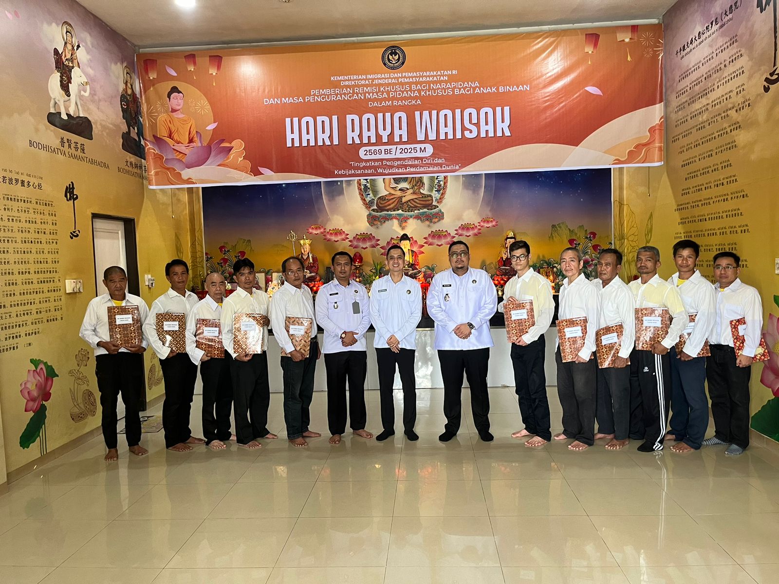 Karutan Kelas I Medan Poto Bersama Warga Binaan