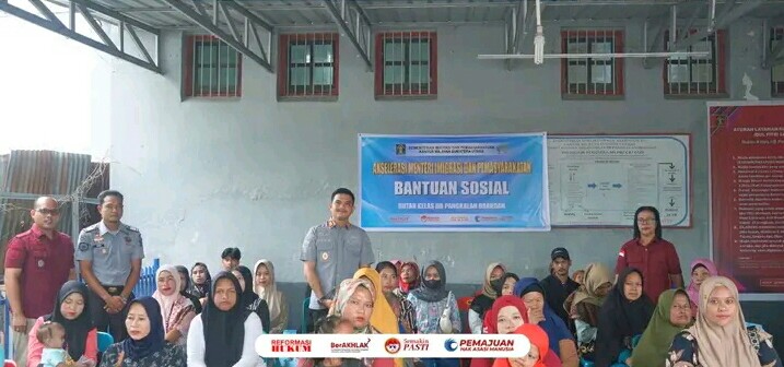 Karutan Pangkalan Brandan Beserta Jajaran Pada Momen Bakti Sosial.