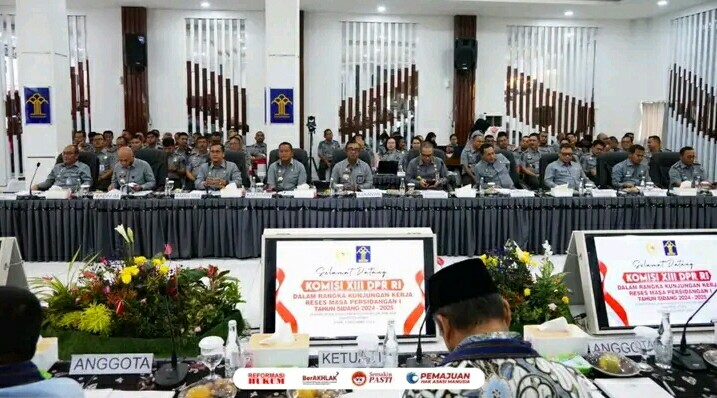Kunjungan Komisi XIII ke Kanwil Ke Kanwil Kemenkumham Sumut