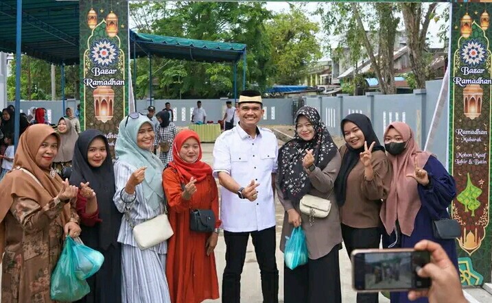 Momen Bulan Ramadan Pasar Murah di Rutan Pangkalan Brandan.