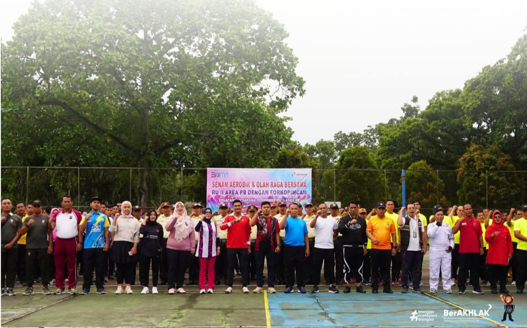 Karutan Pangkalan Brandan Lakukan Poto Bersama Usai Senam Aerobik