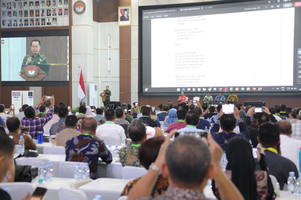Rakor Sinkronisasi Program 2025 dengan Monitoring dan Evaluasi Kemampuan Keuangan Daerah
