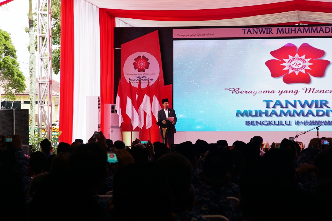 Sambutan Presiden dalam Tanwir Muhammadiyah.