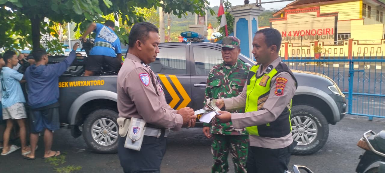 Polisi Sita 17 Kendaraan dan Petasan di Wonogiri