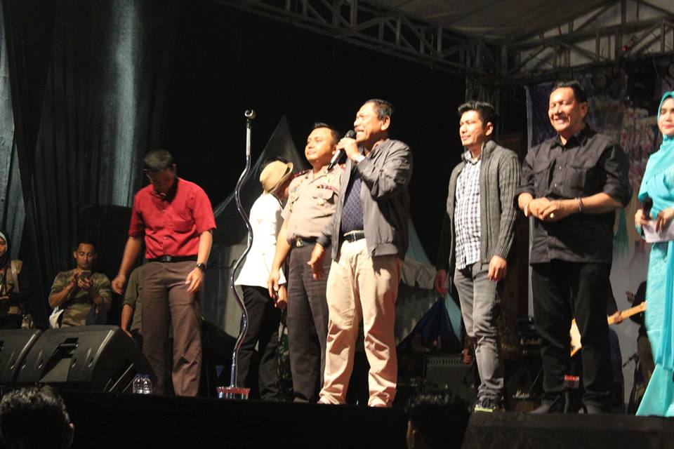 Bupati Mian bersama jajaran Forkopimda nampak hadir diatas panggung (Foto : Media Center)