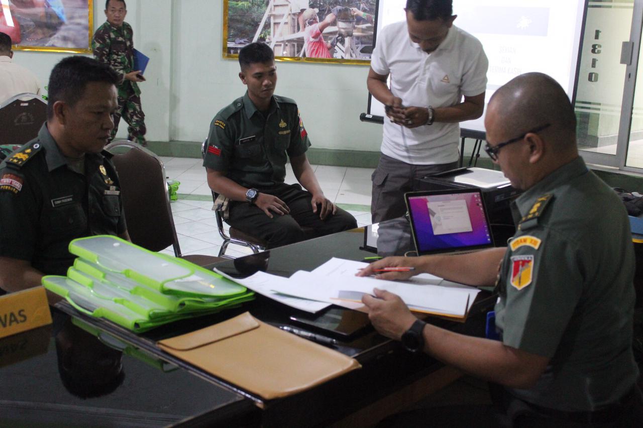 Ketua tim Audit post Itdam XIII/Mdk bersama Dandim 1310/Bitung