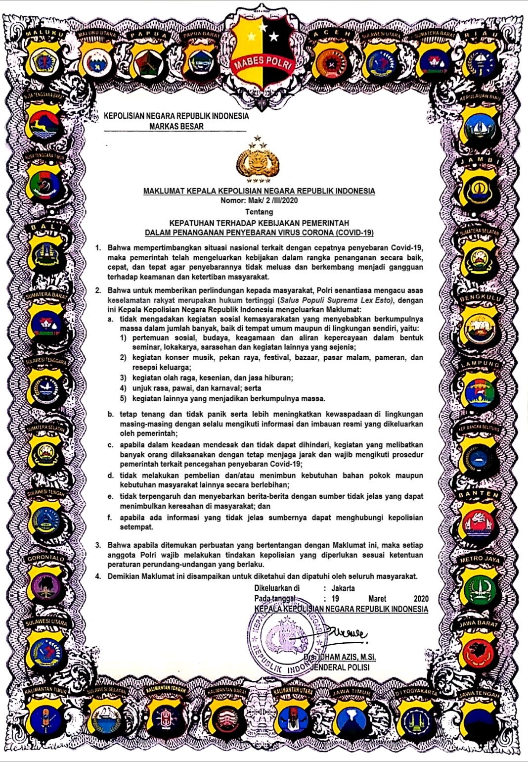 Maklumat Kapolri