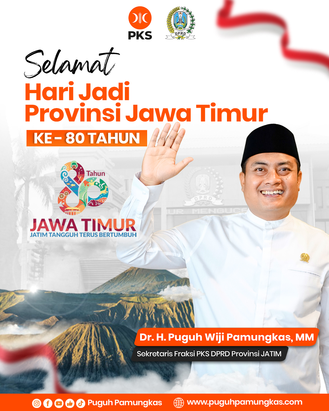 Selamat Hari Jadi ke-80 Provinsi Jawa Timur