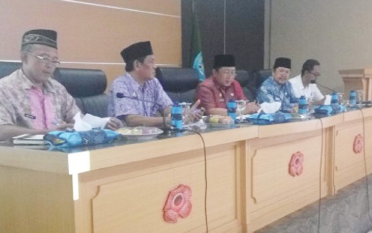 Rapat persiapan Bengkulu Run 10 Kilometer, Kamis (09/02/2017) di Aula Gunung Bungku Pemda Kota Bengkulu.
