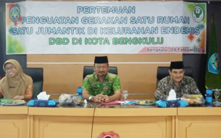 Pertemuan Penguatan Gerakan Satu Rumah Satu Jumantik di Kelurahan Endemis, Kamis (09/02/2017)
